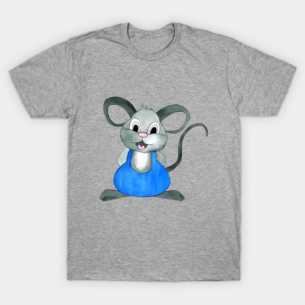 Funny Mouse T-Shirt by NastasiaPattern